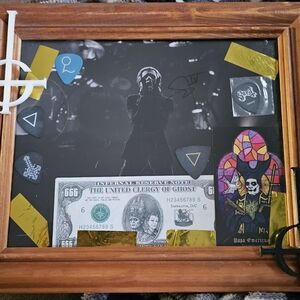 Brown Wooden Wall Decor Display Shelf Everything You See. Signed Photo